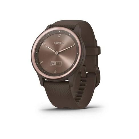 Garmin Vivomove Sport Smartwatch - Cocoa Case And Silicone Band