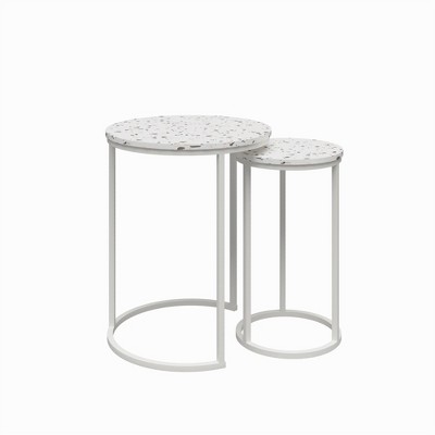 Amelia Nesting Tables Terrazzo - Cosmoliving By Cosmopolitan