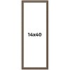 PosterPalooza | Panoramic Sculpted Silver Picture Frame - UV Acrylic, Foam Board Backing, Hanging Hardware - 2 of 4