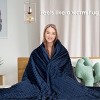 Costway 20lbs Weighted Blanket Removable Super Soft Crystal Cover w/ Glass Bead 60''x80'' - 3 of 4