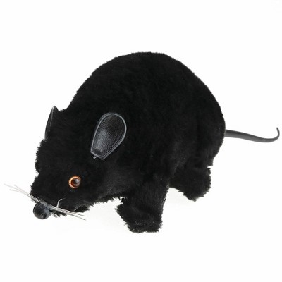 Skeleteen Realistic Black Prank Rat - Real Looking Scary Plush Fake ...