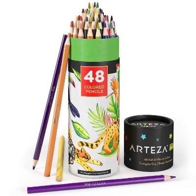 Arteza Kids Colored Pencils, triangular - 48 Piece (ARTZ-4280)