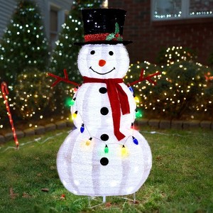 Karl Home 4FT Lighted Snowman Christmas Yard Decorations - 1 of 4