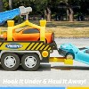 Joyfy Kids Toys for 3 4 5 6 7 Years Old Boys, Toy Tow Truck
with 2 Cars and Trailer, Crane Toy with Lights and Sounds, Toddlers Birthday Gift for Boys - 4 of 4