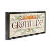 Stupell Industries Seasonal Gratitude Floral Leaves Black Framed Floater Canvas Wall Art - 3 of 4