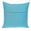 HomeRoots 16" Aqua Cotton Throw Pillow with Scalloped Edges - 4 of 4