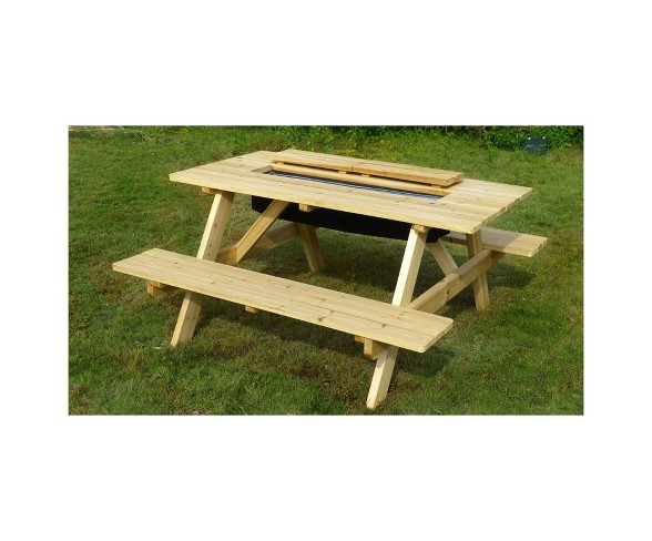 Buy Rectangle Hardwood Cooler Picnic Table Kit Merry Products Online at desertcartSeychelles