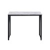 INFURNIC Desks Rectangular Writing Desk with V-Shaped Metal Base for Modern Home Office Style, Easy to Assemble, Grey, 35"*18"*28" - 4 of 4