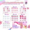 Saviland Kids Press-On Nails Set: 168pcs Glitter Gradient Short Tips - Safe Non-Toxic - 2 of 4