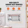 VEVOR 8-Branch Radiant Heat Manifold, 1/2" PEX Tubing Manifold, Stainless Steel PEX Manifold for Hydronic Radiant Floor Heating, Silver - 3 of 4