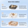 ZOMISIA Cat Beds - Rectangle Orthopedic Pet Bed with Fluffy Washable Cover and Anti-Slip Bottom - 4 of 4