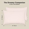 KeaBabies Toddler Pillow - Soft Organic Cotton Kids Pillows for Sleeping - Travel Pillow for Kids Age 2-5 - 3 of 4