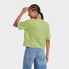 Black History Month Adult Short Sleeve Cropped T-Shirt - Green - image 2 of 4