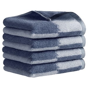 REGALWOVEN Bathroom Color Block Spa Bath Gym Kitchen Decorative Soft Absorbent Pure Cotton Face Hand Towels 14" x 30" - 1 of 4