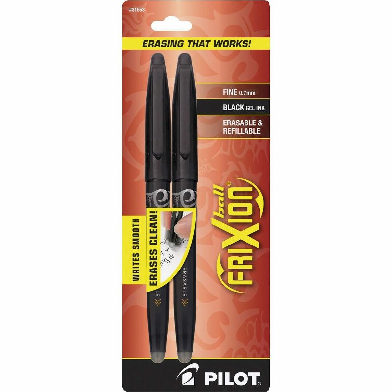 Pilot Rollerball Gel Pen Frix Erasable Fine Black Barrel/Ink 31553, 1 of 2