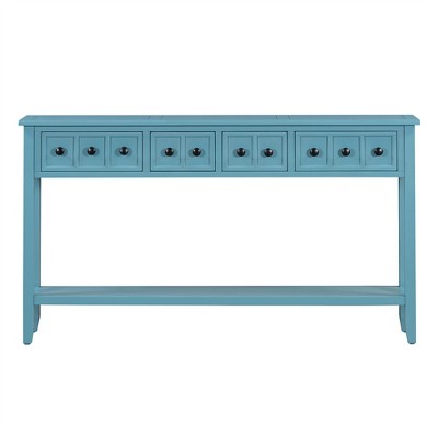XINGHANZHENXUAN Console Table with 4 Drawers & Shelf, Entryway Sofa Table for Hallway, Living Room