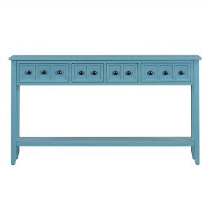 XINGHANZHENXUAN Console Table with 4 Drawers & Shelf, Entryway Sofa Table for Hallway, Living Room - 1 of 4