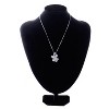 Anna-Kaci Women's Swarovski Crystal Elements Silver Tone Pendant Necklace with Unique Clover Design, Adjustable Chain, Adds Sparkle - Fish - 2 of 4