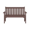 WestinTrends Malibu 3-Piece HDPE Outdoor Patio Furniture Couch and Coffee Table Set - 4 of 4