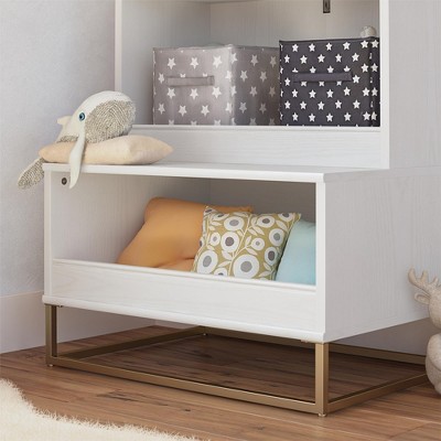 Charlie White Multi-Use Toy Storage Organizer and Bookcase