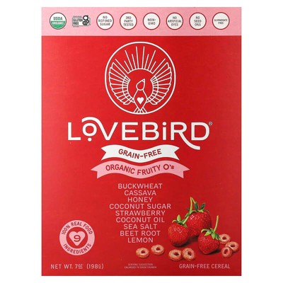 Lovebird, Grain-Free Cereal, Organic Fruity O's, 7 oz