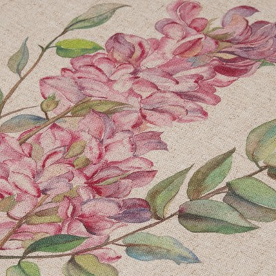 Set of 3 Linen Botanicals Printed Canvas Wall Art