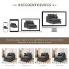 Whisen Oversized Modern Sofa Module for Modular Sectional Sofa, Wide Seat Chenille Armchair with Pillows - 3 of 4