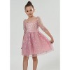 2Bunnies Girls Sparkle Sequin Beaded Tulle Flower Girl Party Dress - 4 of 4