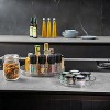 LunaLulinlk Lazy Susan Turntable for Cabinet, 9" Clear Plastic Spinning Spice Rack Storage Cosmetic Makeup Organizers for Pantry, Shelf - 4 of 4