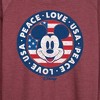 Women's - Disney - Americana Lightweight French Terry Wide Neck Long Sleeve Shirt - 2 of 4