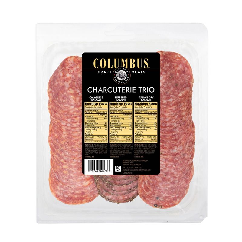 Columbus Salame Sampler Deli Meats - 12oz, 4 of 5