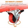 Hydraulic Lift Table Cart, 500 LBS Capacity, Manual Single Scissor Lift Table, 28.5" Max Height, Adjustable, with Anti-Slip Pad, Red - 4 of 4