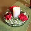 Round Glass Tray for Indoor and Outdoor Gardening Clear - ACHLA Designs - 2 of 2