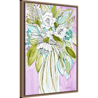 Hopeful Bouquet 16 x 23 Framed Canvas Wall Art