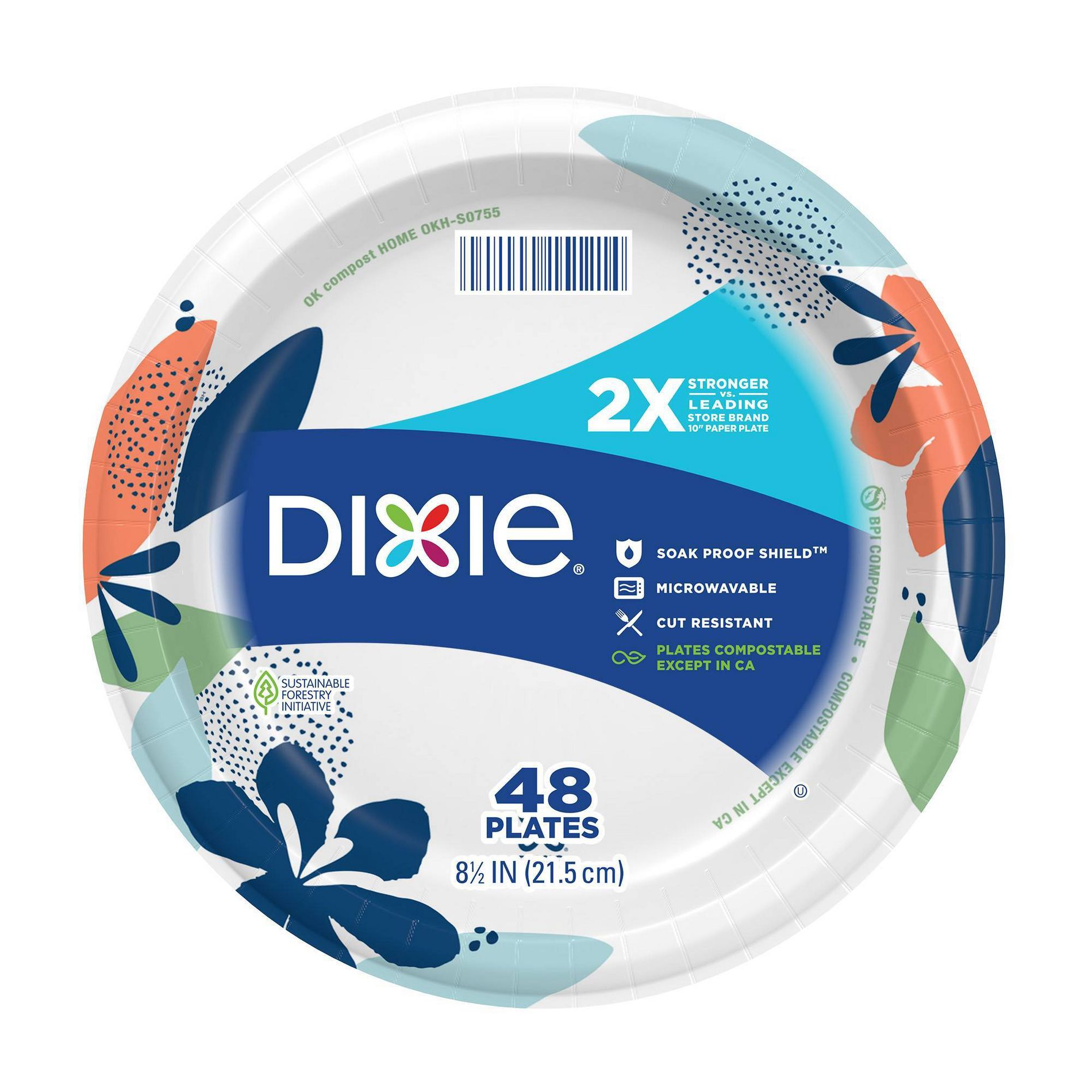 Dixie Everyday 8.5" Paper Plates - 48ct