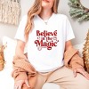 S.W.Smiley Believe in Magic Sparkle - Women's Short Sleeve Graphic T-Shirt - 3 of 4