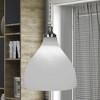 Toltec Lighting Juno 1 - Light Pendant in  Brushed Nickel with 16" White Marble Shade - 3 of 4