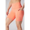 90 Degree By Reflex Womens 2 Pack Wonderlink Tribeca Elastic Free High Waist 7" Side Pocket Short and Everyday Basic Short - 2 of 4