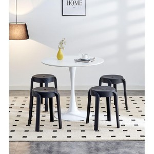 NicBex  6-Pack Plastic Nesting Dining Stools, Bar Stool for Indoor/Outdoor, Portable Seating Chairs for Home/Office/Classroom - 1 of 4