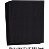 Hamilco Black Linen Textured Cardstock Thick Paper - 11 x 17" Heavy Weight 80 lb Cover Card Stock - 25 Pack - 2 of 4