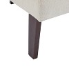 APRILSOUL Modern Accent Chair with Round Back & Wooden Legs - Mid-Century Inspired Lounge Chair for Living Room, Bedroom, or Office,Beige - 4 of 4
