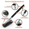NewHome"Stainless Steel BBQ Grill Cleaning Brush with 18-Inch Handle & Stiff Wire Bristles for Grates"Silver - 3 of 4