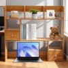 YIYIBYUS Home Office Desk Organizer Shelf, Desktop Storage Organizer, Brown - 2 of 4