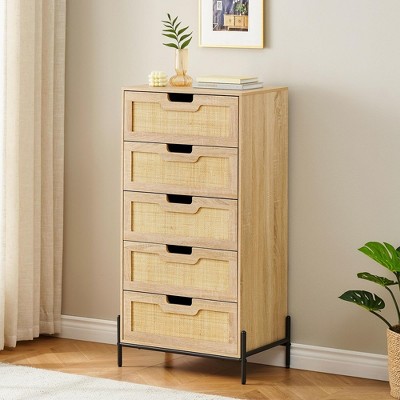 Modern Rattan 5/6 Drawers Dresser