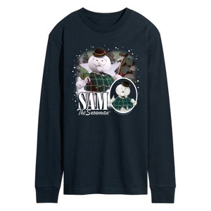 Men's - Rudolph - Sam The Snowman Bootleg Long Sleeve Graphic T-Shirt - 1 of 3