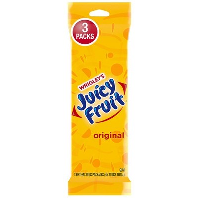 WRIGLEY'S Juicy Fruit Bubble Gum Original15.0 ea