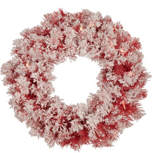 Northlight Pre-lit White Alaskan Pine Artificial Christmas Wreath, 36-inch,  Warm White Led Lights : Target