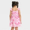 Girls' Hello Kitty Tropical Floral Ruffle Strap Dress - Pink - 2 of 3