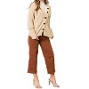 Women's Cozy Hooded Sweater With Buttons - Double Take - 4 of 4