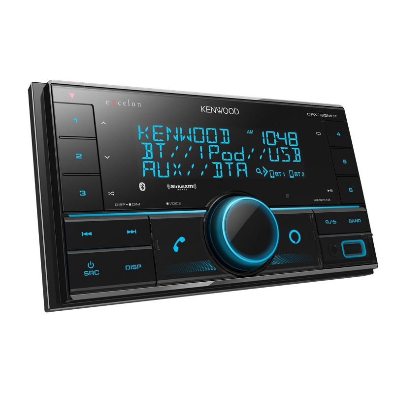 Kenwood DPX395MBT Bluetooth AUX and USB Double DIN CD receiver with a Sirius XM SXV300v1 Connect Vehicle Tuner Kit for Satellite Radio, 2 of 8